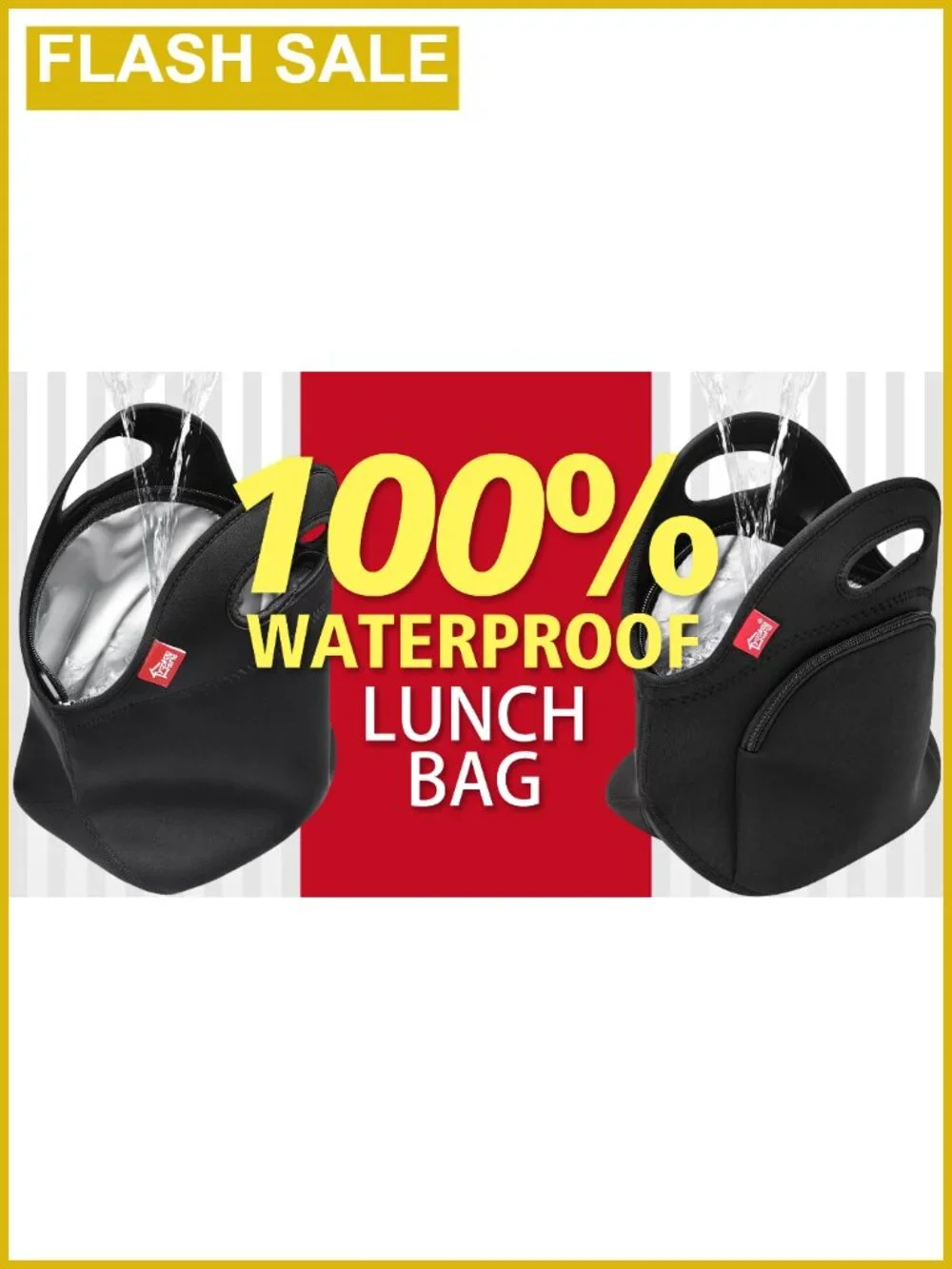 Insulated Lunch Tote Bag Waterproof Neoprene Cooler for Work School Office